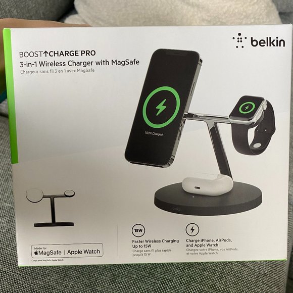 3-in-1 Wireless Charger with MagSafe - BRAND NEW